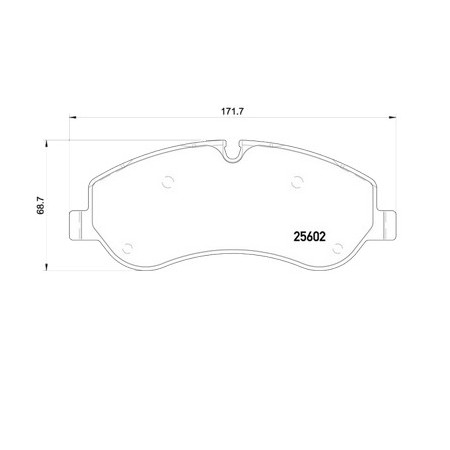 GBS 11.205 FORD CUSTON FRONT BRAKE PAD