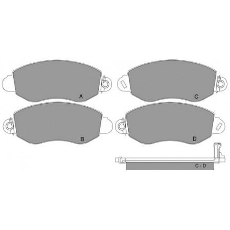 GBS 11.115 FORD BRAKE PAD