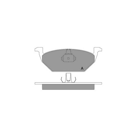 GBS 11.121 VOLKSWAGEN  BRAKE PAD