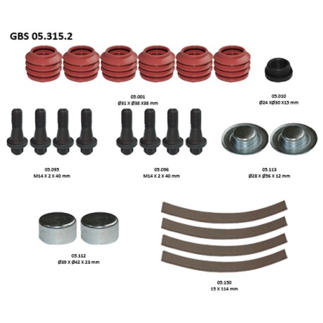 GBS 05.315.2 BELLOW & BOLT KIT