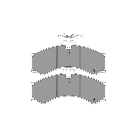 GBS 11.103 MERCEDES SPRINTER 200-300-400 FRONT REAR BRAKE PAD