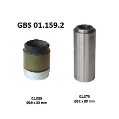 GBS 01.159.2 RUBBER BUSH & GUIDANCE KIT
