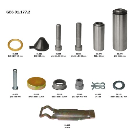 GBS 01.177.2 GUIDE & PAD RETAINER KIT