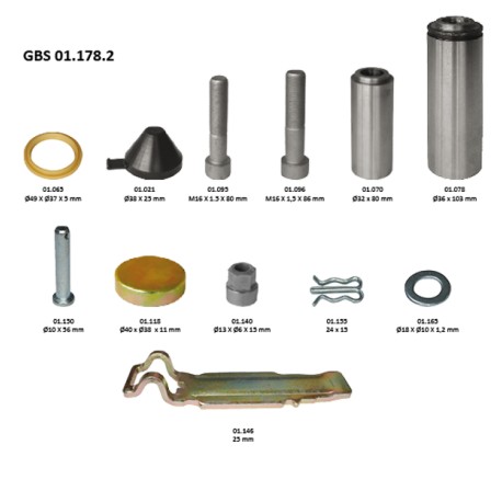 GBS 01.178.2 GUIDE & PAD RETAINER KIT