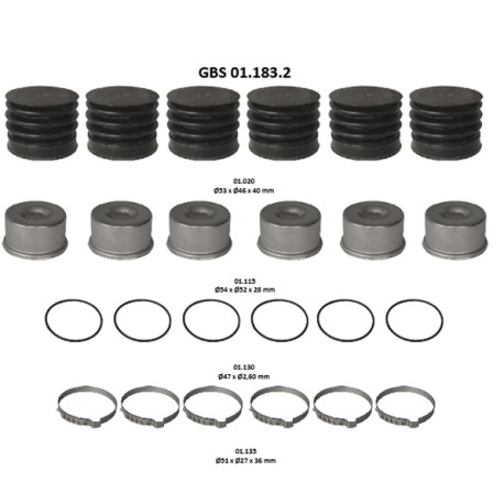GBS 01.183.2 OUTER BOOT & STEEL CAP KIT