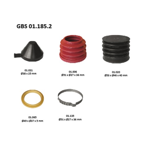 GBS 01.185.2 BELLOW & CAP KIT