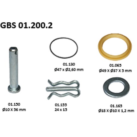 GBS 01.200.2 PAD HOLDER SET