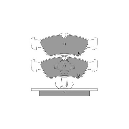 GBS 11.105 MERCEDES SPRINTER 200-300-400 REAR BRAKE PAD