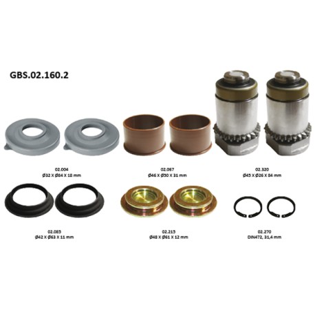 GBS.02.160.2 ADJUSTER TAPPET KIT