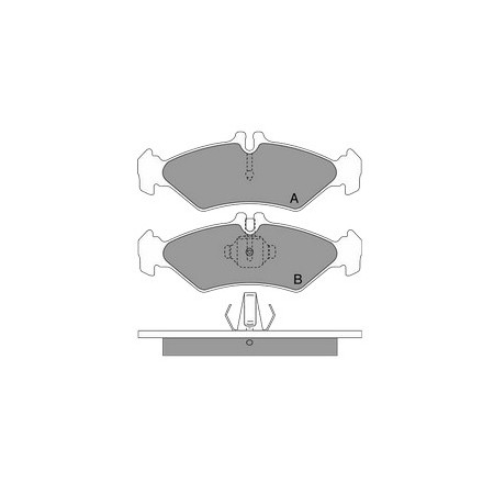 GBS 11.106 MERCEDES SPRINTER 200-300-400 REAR BRAKE PAD