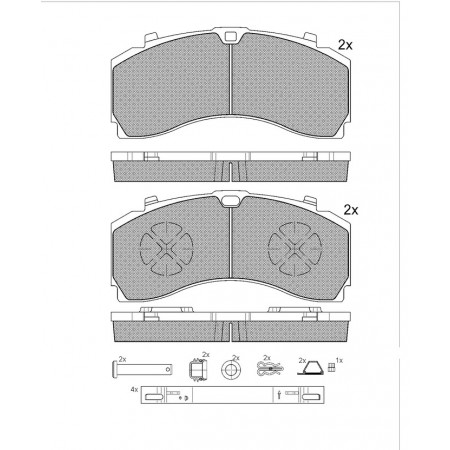 GBS 11.169 MERCEDES ACTROS BRAKE PAD