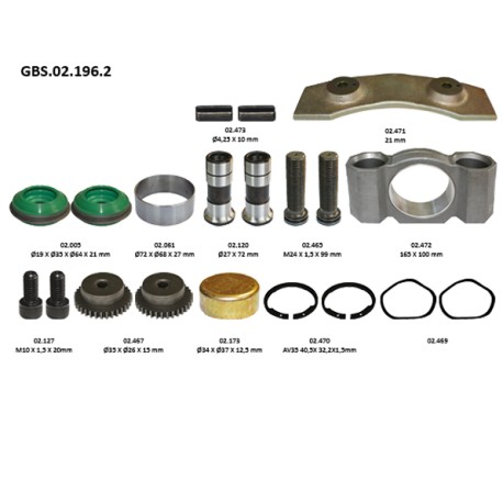 GBS.02.196.2 PAD RETAINER & MECHANISM KIT