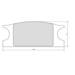 GBS 11.171 CAT-920 BRAKE PAD