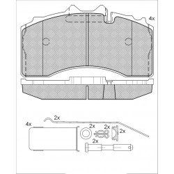 GBS 11.174 BPW BRAKE PAD