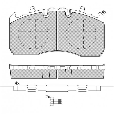 GBS 11.176 MAN/ROR ITALIAN BRAKE PAD