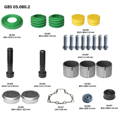 GBS 03.080.2 BOLT & SEAL KIT