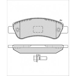GBS 11.185 CITROEN-PEUGEOT-FIAT BRAKE PAD