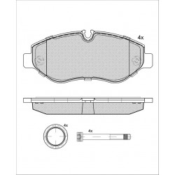 GBS 11.186 MERCEDES SPRINTER FRONT BRAKE PAD