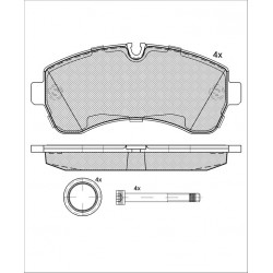 GBS 11.188 MERCEDES SPRINTER 5 TON FRONT BRAKE PAD
